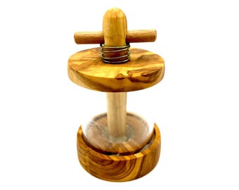 Olive wood herb grinder