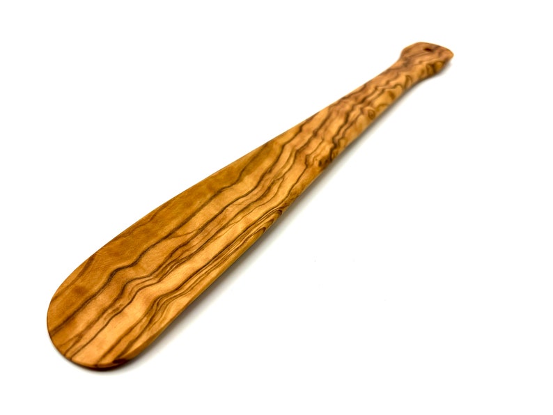 Chausse-pied en bois d'olivier longueur env. 28 cm Chausse-pied stable, durable, durable, fait main image 3
