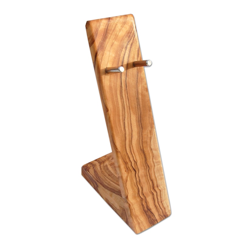 HELGOLAND razor holder made of olive wood image 1