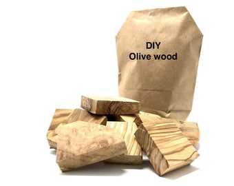 Olivenholz-Stücke für DIY-Kreationen 1 kg