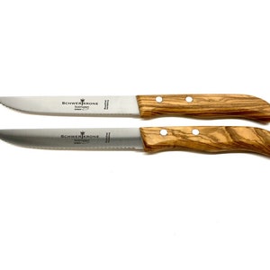 Tomato knife or vegetable knife with olive wood handle image 3