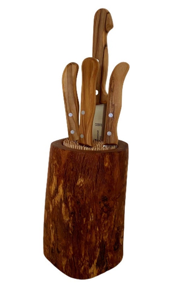Rustic 2025 knife block
