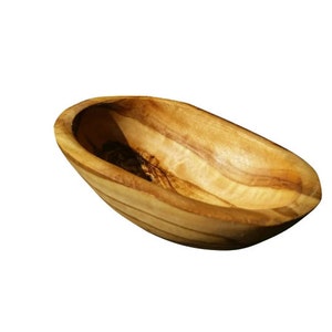 Seifenschale oval mittel TIEF aus Olivenholz