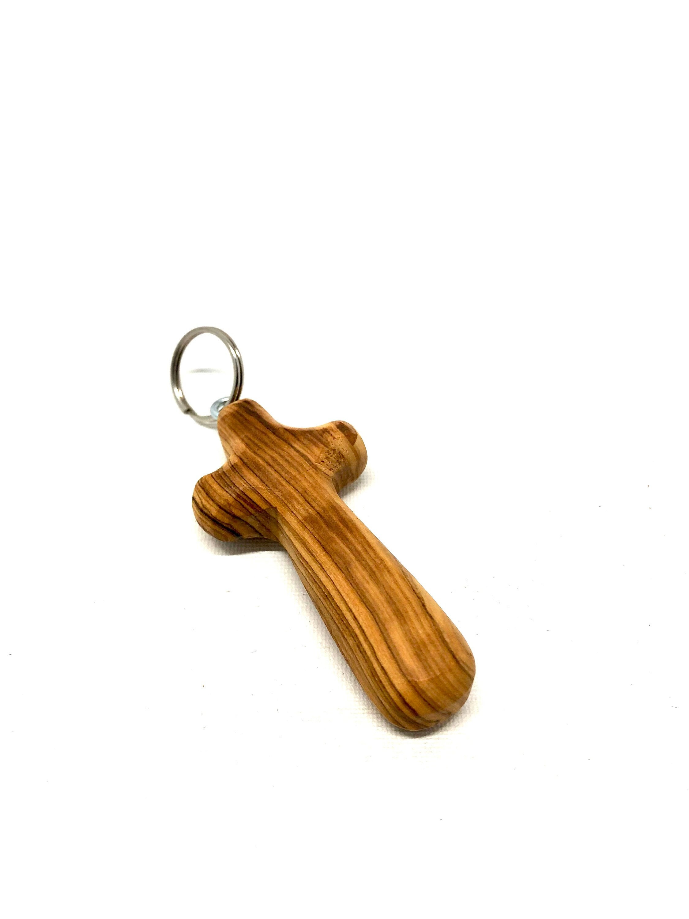 Wood Cross Keychain Etsy Israel