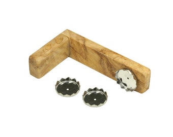 Magnetic soap holder approx. 11 cm plus replacement disc of olive wood