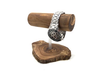 LUXURY watch holder made of olive wood Watch stand