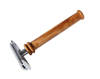 Safety razor KLASSIK K2 with olive wood handle
