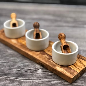 Set of 3 spice and dip bowls FANO (5,5 cm / 2.17 inches) included 3 spoons