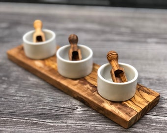 Set of 3 spice and dip bowls FANO (5,5 cm / 2.17 inches) included 3 spoons