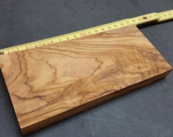 Olive wood (approx. 17 x 8 x 1.8 cm) for turning small bowls etc. DIY, raw olive wood