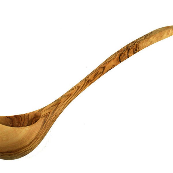 Schöpfkelle für Küche oder Sauna, ca. 30 cm aus Olivenholz