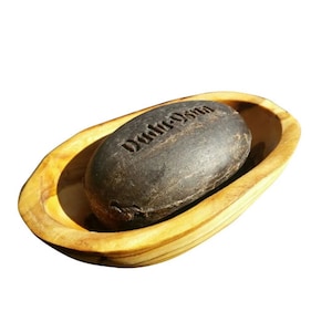 Seifenschale oval groß TIEF aus Olivenholz