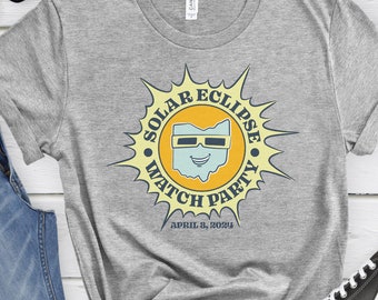 Solar Eclipse Shirt, Ohio Path of Totality Shirt, April 8 2024, Watch Party Shirt, Gift for Science Teacher