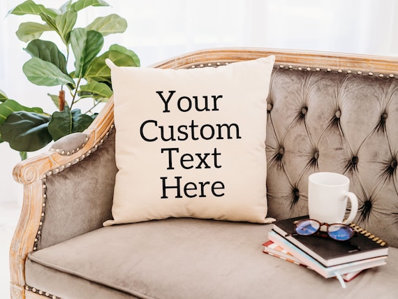 Design Your Own Personalized 18x18 Throw Pillow - Black