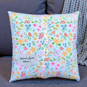 Memory Shirt Pillow with Loved Ones Handwriting | Remembrance Gifts for Loss of Father, Loss of Mother | Sympathy Gift Loss of Parent image 2