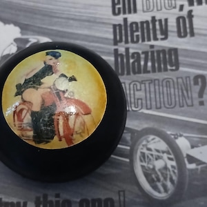 PINUP motorcycle girl shift knob chopper bobber v twin 74 Triumph