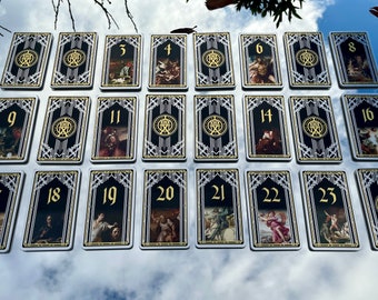 John Wick Chapter 4 - Metal Rules of Engagment Tarot Cards Prop Replica