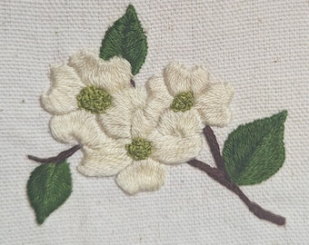 Pattern - North Carolina: Flowering Dogwood Stick and Stitch DIGITAL DOWNLOAD ONLY