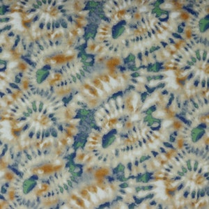 Bufanda de muselina triangular de mujer, bufanda estampado batik multicolor, azul cobalto y tonos tierra, bufanda de algodón XXL, bufanda de mamá imagen 3