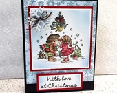 Christmas greeting card handmade- Handmade Christmas card- Christmas handmade- Christmas cards for her -Christmas -Christmas cards