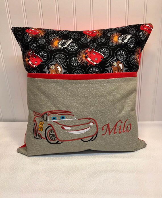 Cars Reading Pillow Personalized Kids Reading Pillow Etsy