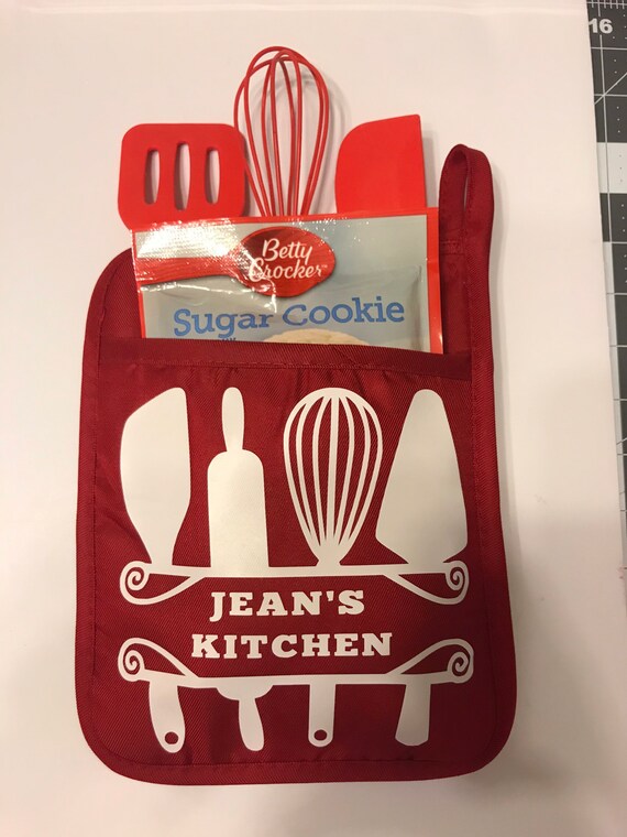 Personalized Kitchen Pot Holder Pocket Kitchen Etsy