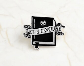 Let's Conjure Witchy Halloween Pins - Witchcraft, Gothic, Magic, Sorcery