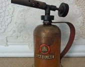 Vintage Lenk Mfg Co Gasoline Blow Torch, Vintage Gas Blow Torch, by The Lenk Mfg Company, Newton, Mass.