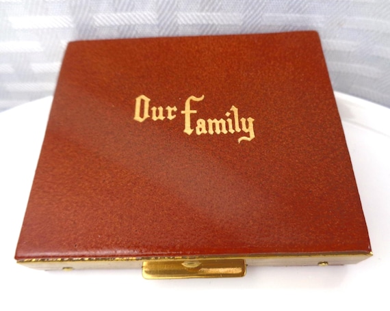 Vintage Portable "Our Family" Photo Compact