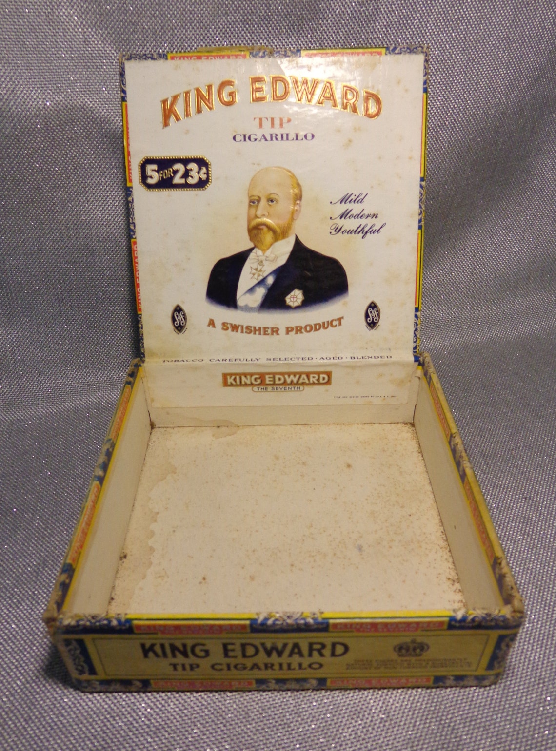 Vintage King Edward Cigar Box King Edward The Seventh Tip Etsy