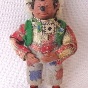 Vintage Steiff Peter Mecki Hedgehog Toy Doll, Vintage Peter Mecki Steiff Hedgehog Figure, Germany
