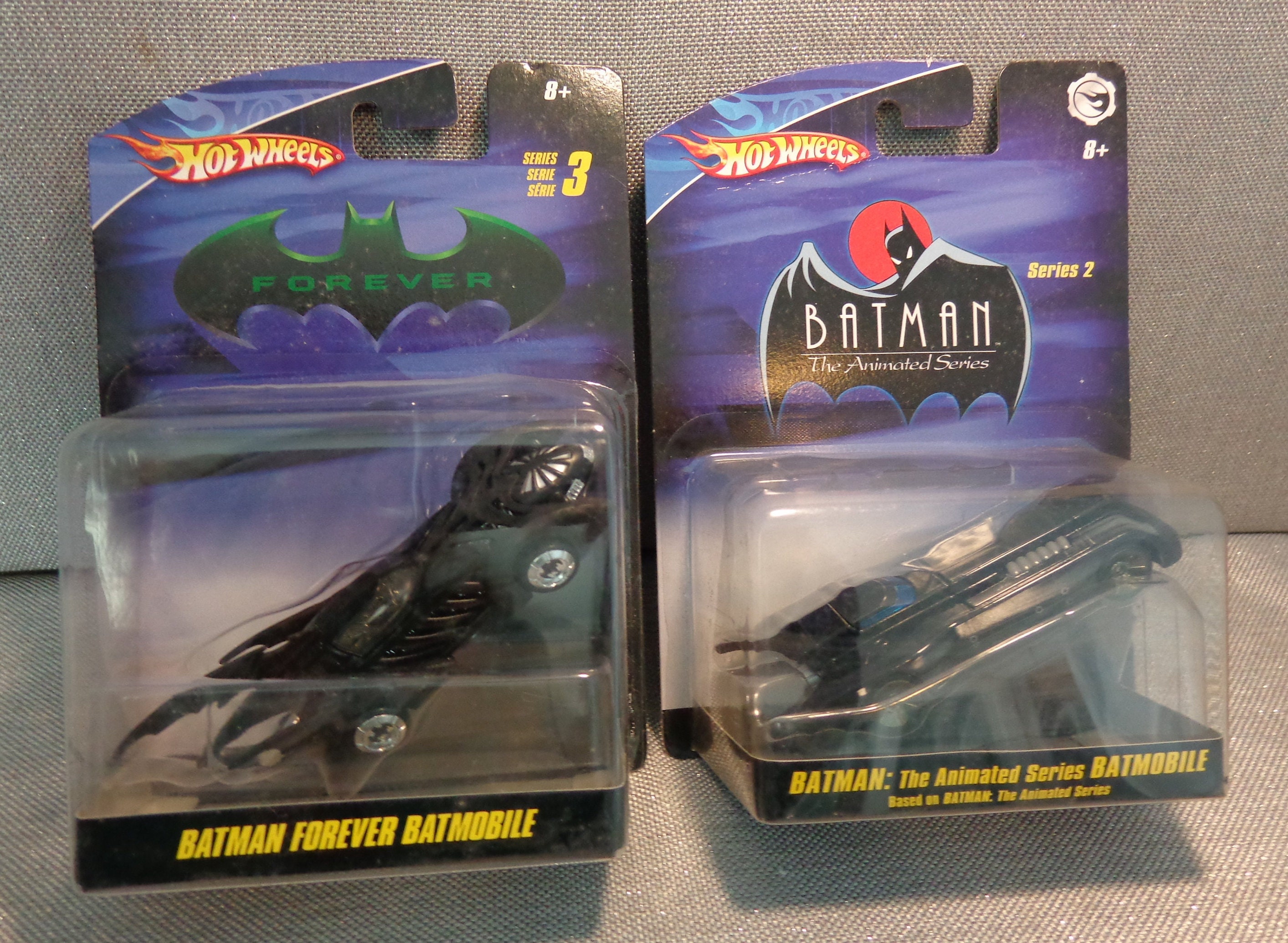 Vintage Hot Wheels Batman Forever Batmobile and Animated Series Batmobile,  Batman Cars, Set of 2, New in Packages -  Norway