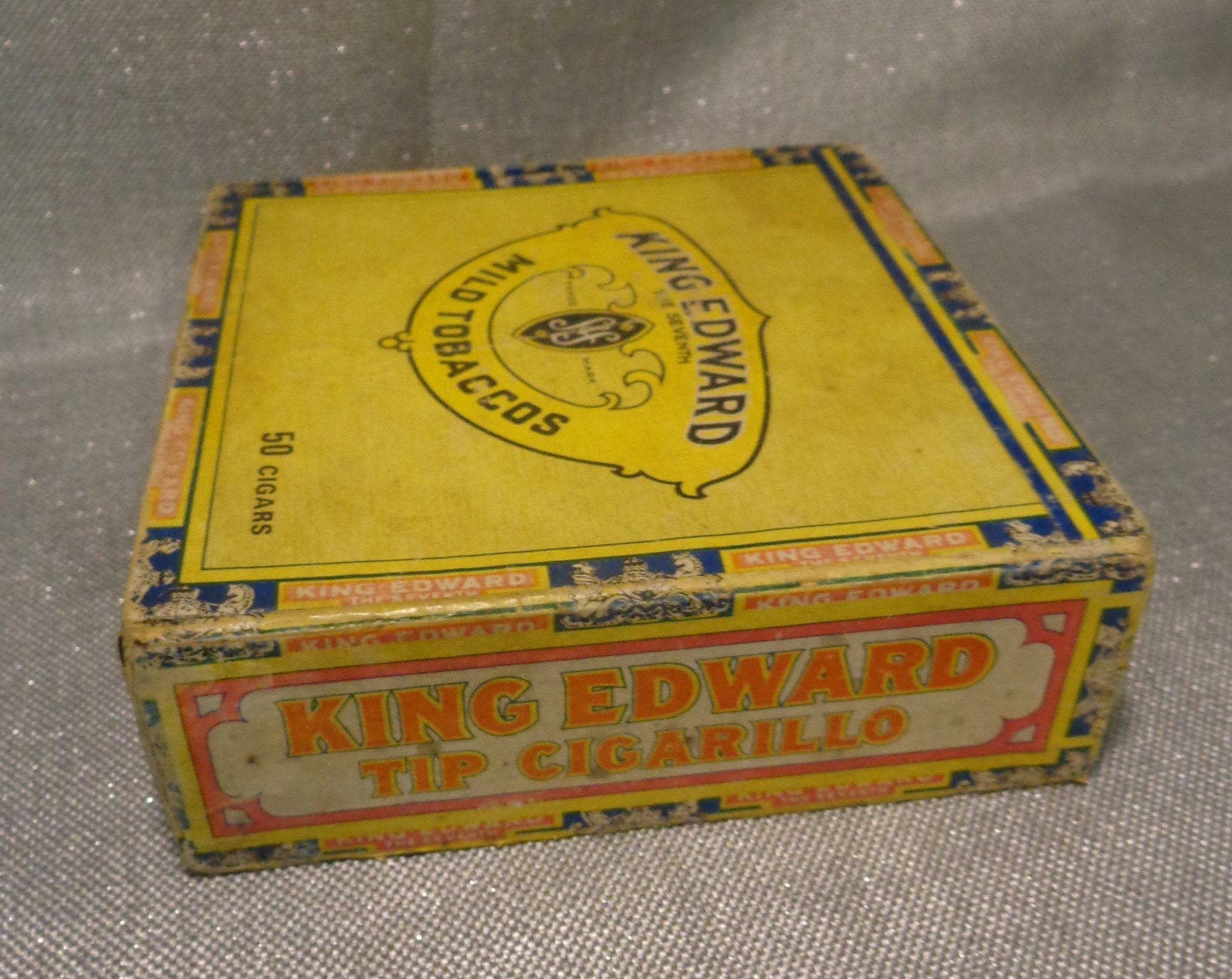 Vintage King Edward Cigar Box King Edward The Seventh Tip Etsy
