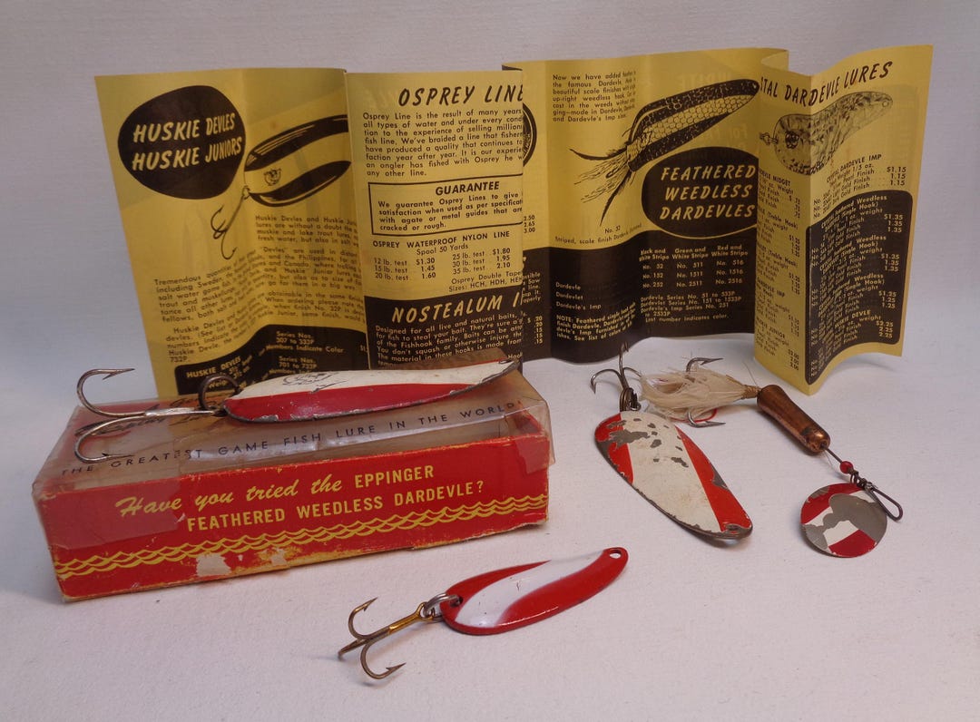 Vintage Eppinger Dardevle Fishing Lure, Vintage Fishing Lures, Wonder
