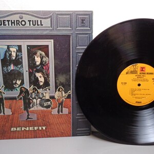 Vintage 1970 Jethro Tull Benefit Vinyl Album, Vintage Jethro Tull Vinyl RS6400 Album