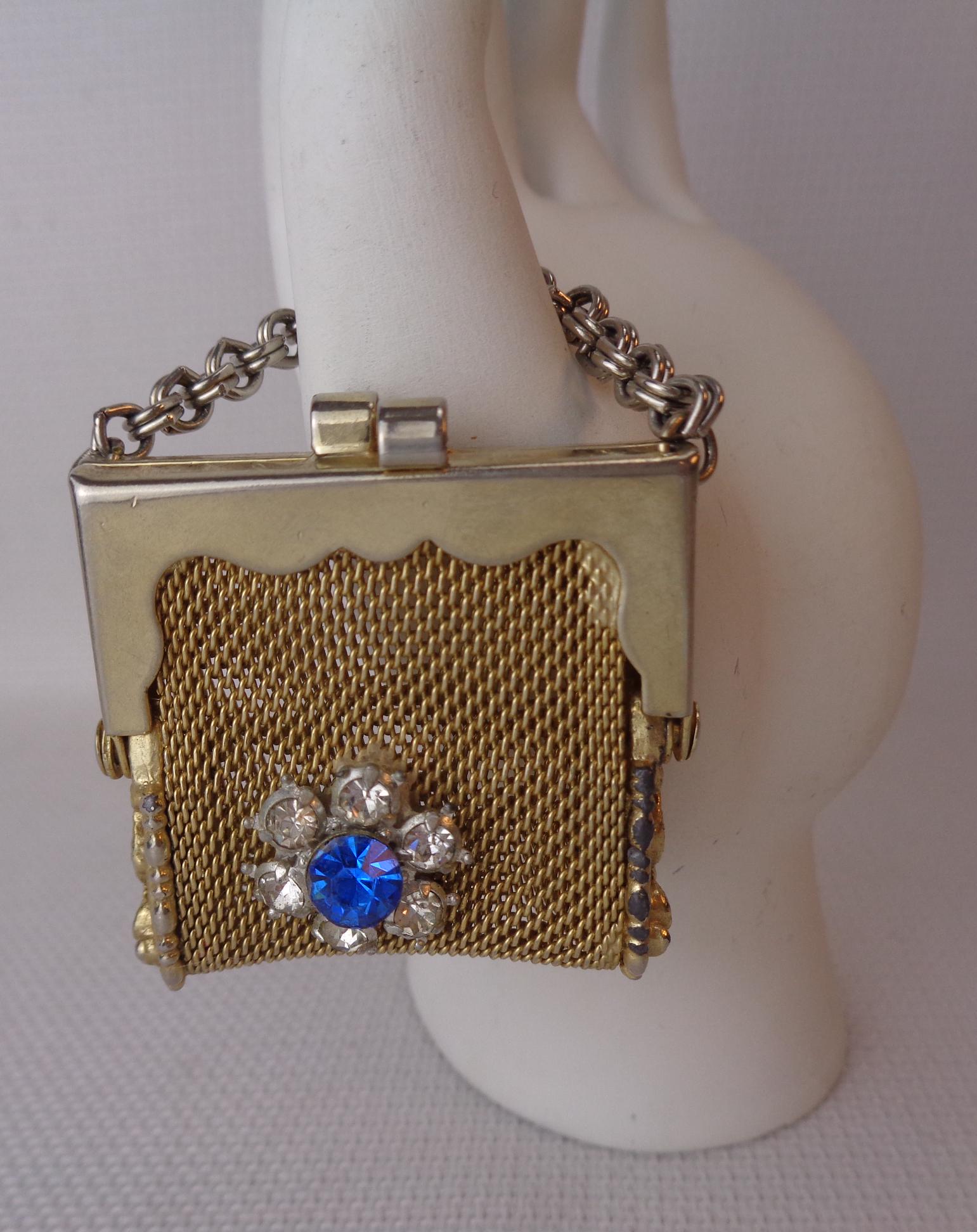 Vintage Miniature Gold Mesh Coin Purse, Pill Purse Canada