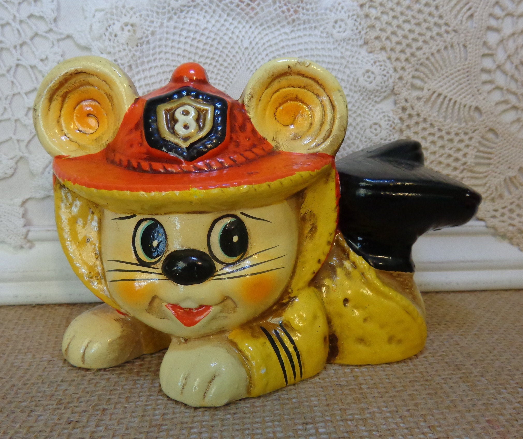 firefighter piggy bank