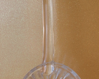 Vintage Jeannette Glass Ladle, Vintage Clear Glass National Pattern Ladle, Glass Punch Bowl Ladle, USA