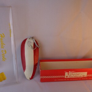 Vintage Eppinger Huskie Devle Fishing Lure, Vintage Lou Eppinger Large Devle 316 Lure, 5.5 Lure, Original box image 3