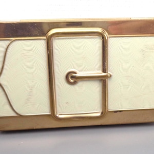 Vintage Coty Art Deco Compact Powder, Blush and Mirror, Vintage Art Deco Coty Buckle Compact, New York