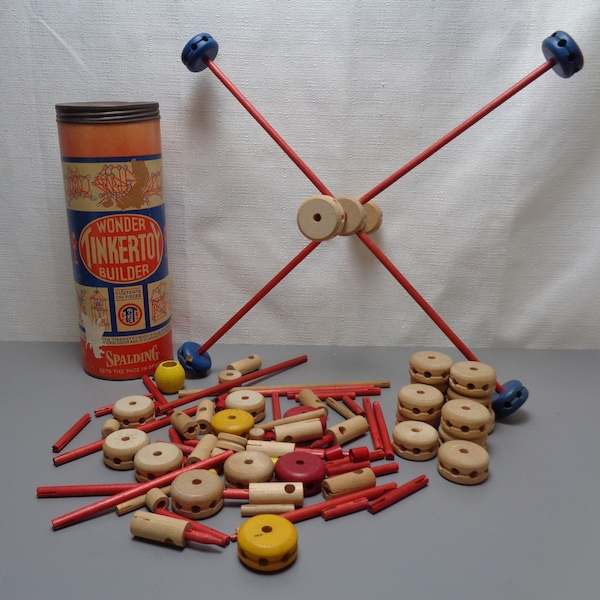 Vintage Tinker Toys Etsy