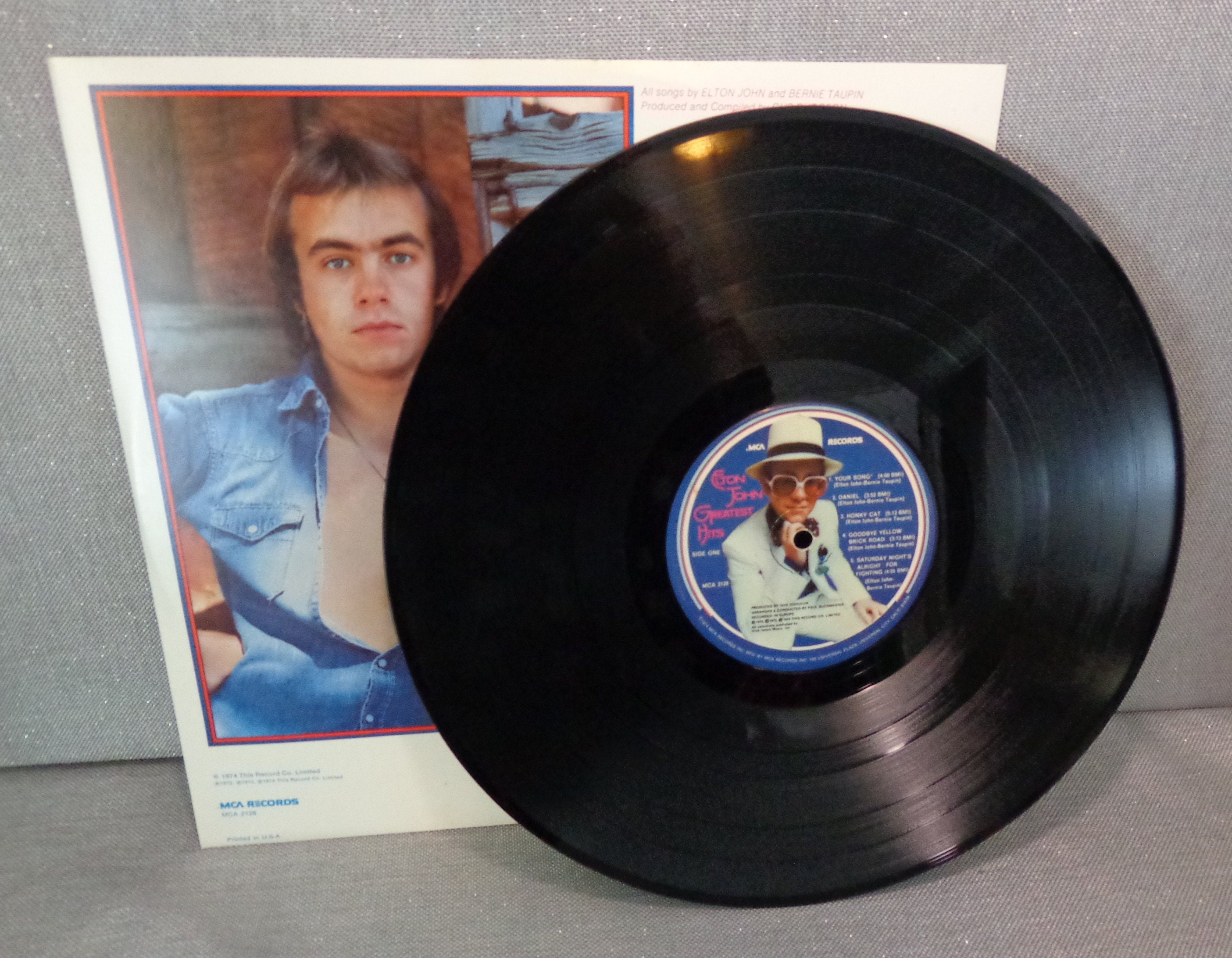 Vintage Elton John Greatest Hits Vinyl Album MCA 2128 1974 Etsy