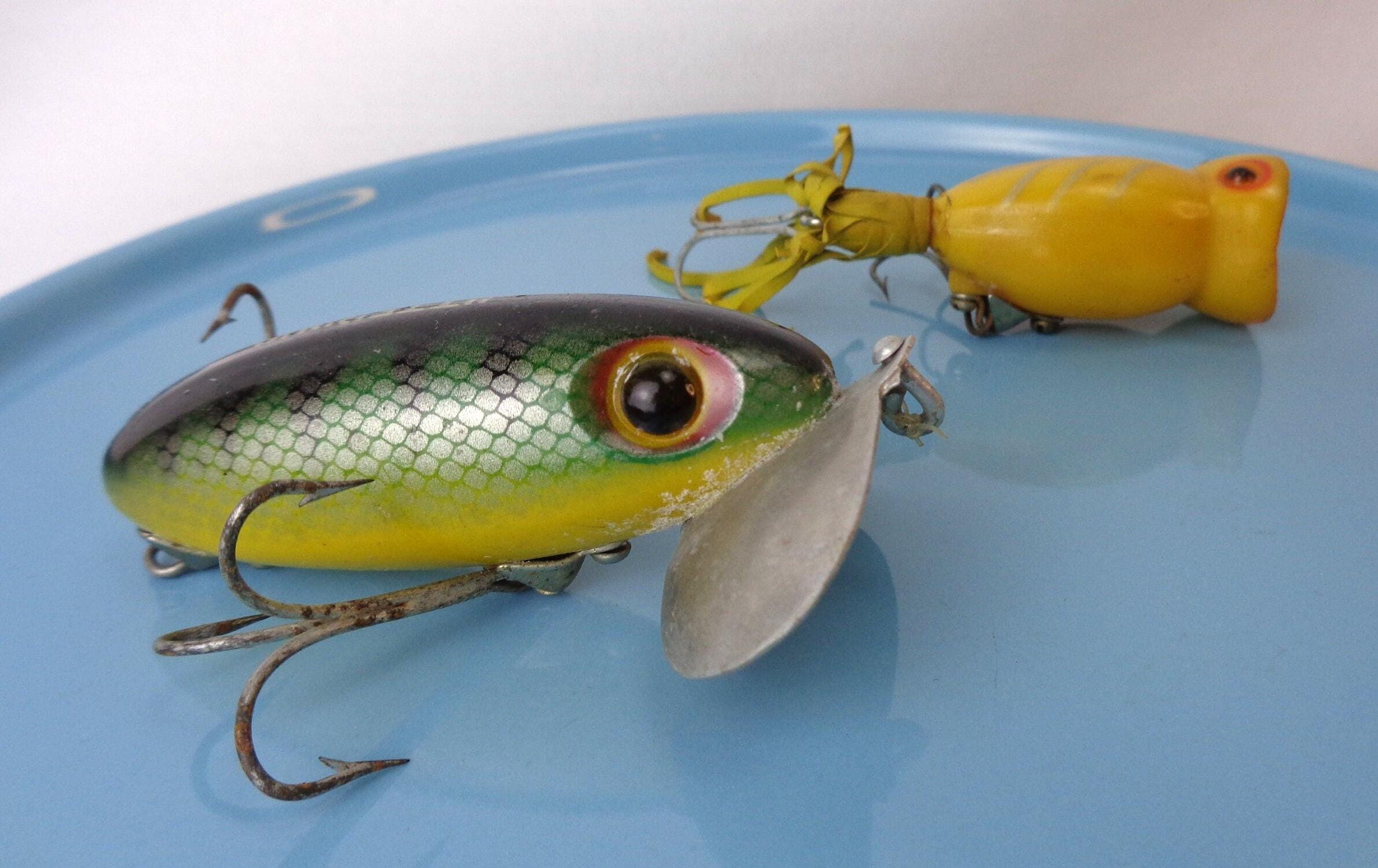 Leures Pêche Surface Leurres Pêche Arbogast - Lot De 4 - Motifs Haute Définition Hula Popper 2.0