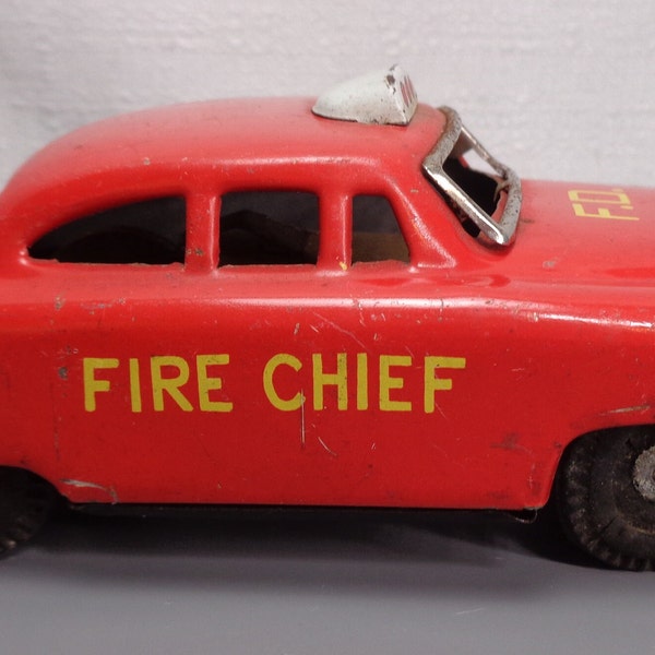 Fire Chief Car Toy - Etsy