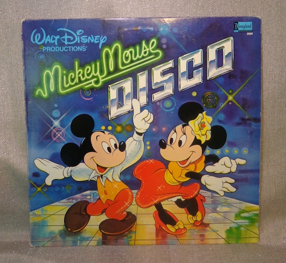 Vintage Walt Disney Mickey Mouse Disco Vinyl Album 2504