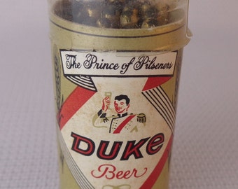 Vintage Duke Beer Tube of Wooden Stick Matches, Vintage Barware Matches Duke Beer, Duquesne Brewing, Pittsburgh Pennsylvania