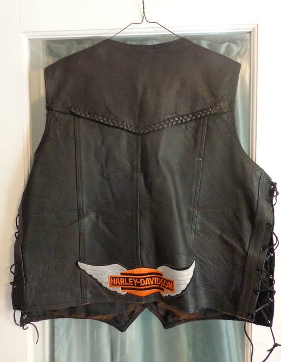Gilet cuir discount harley davidson homme