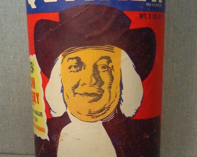Vintage Quaker Oats Container, Vintage Quaker Oats Cardboard Tube