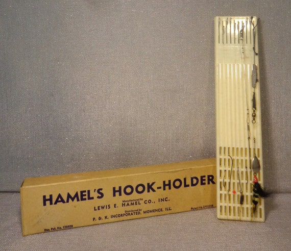 Vintage Fishing, Hamels Hook Holder, Fishing Hook Ladder Holder, Floats,  Holds 20 Hooks, Original Box -  Canada