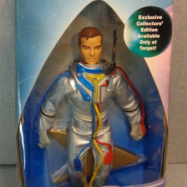 Vintage Playmates Star Trek Captain James Kirk Collectors Series Edition 005841, Playmates Star Trek Captain Kirk Doll in Environmental Suit